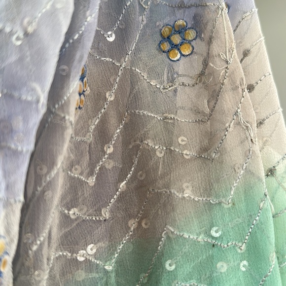 Vintage Ombré Ocean Sequined Wrap - Picture 9 of 13